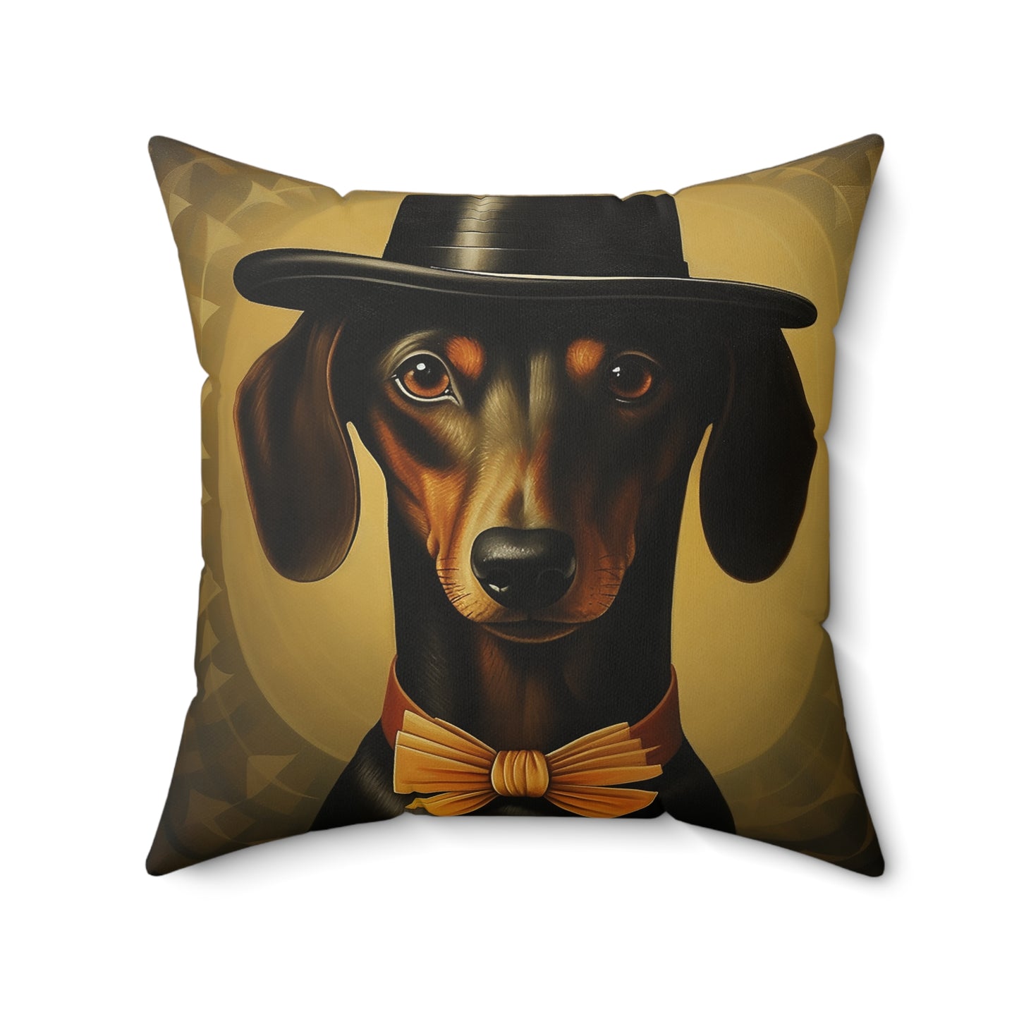 Dachshund Spun Polyester Square Pillow