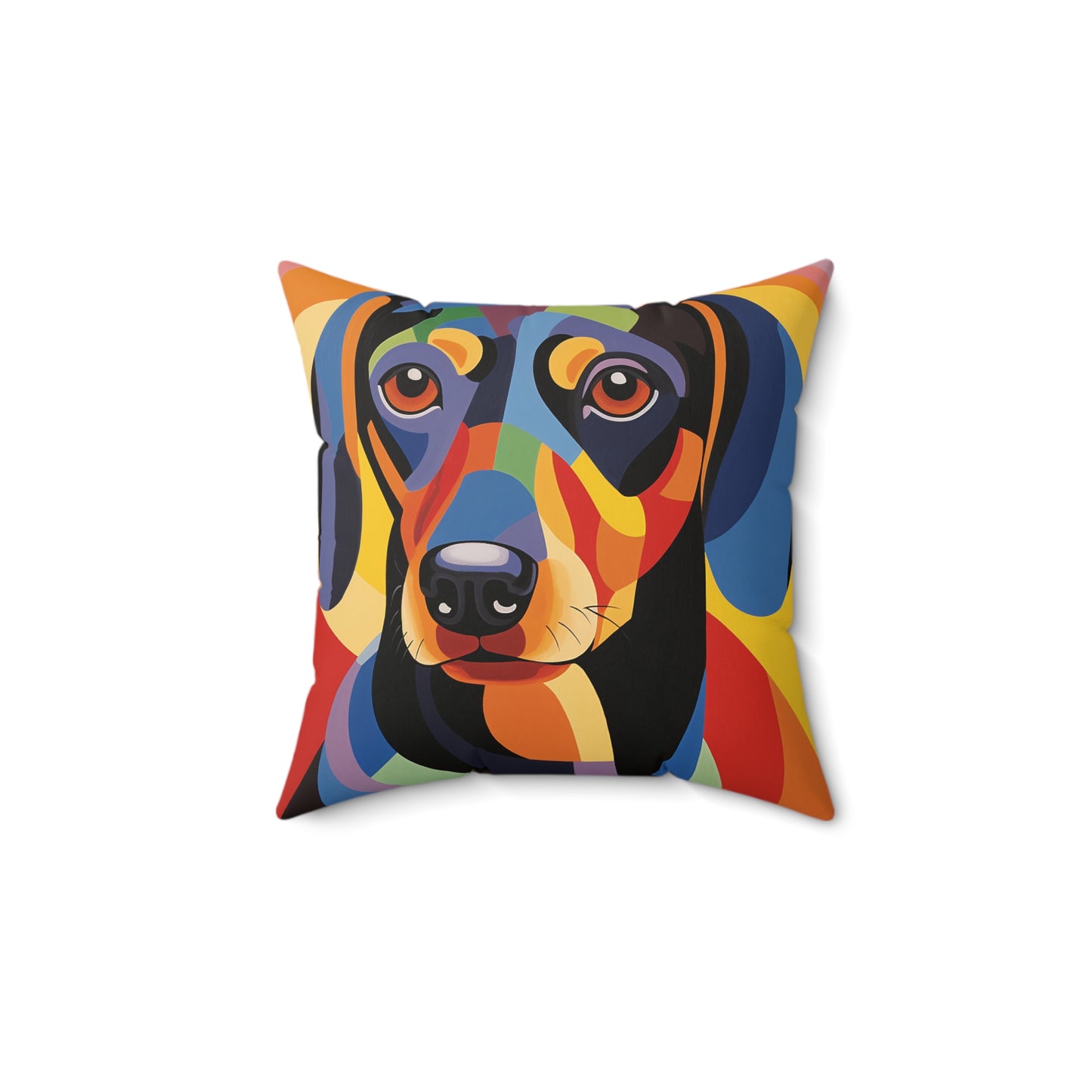 Dachshund Spun Polyester Square Pillow