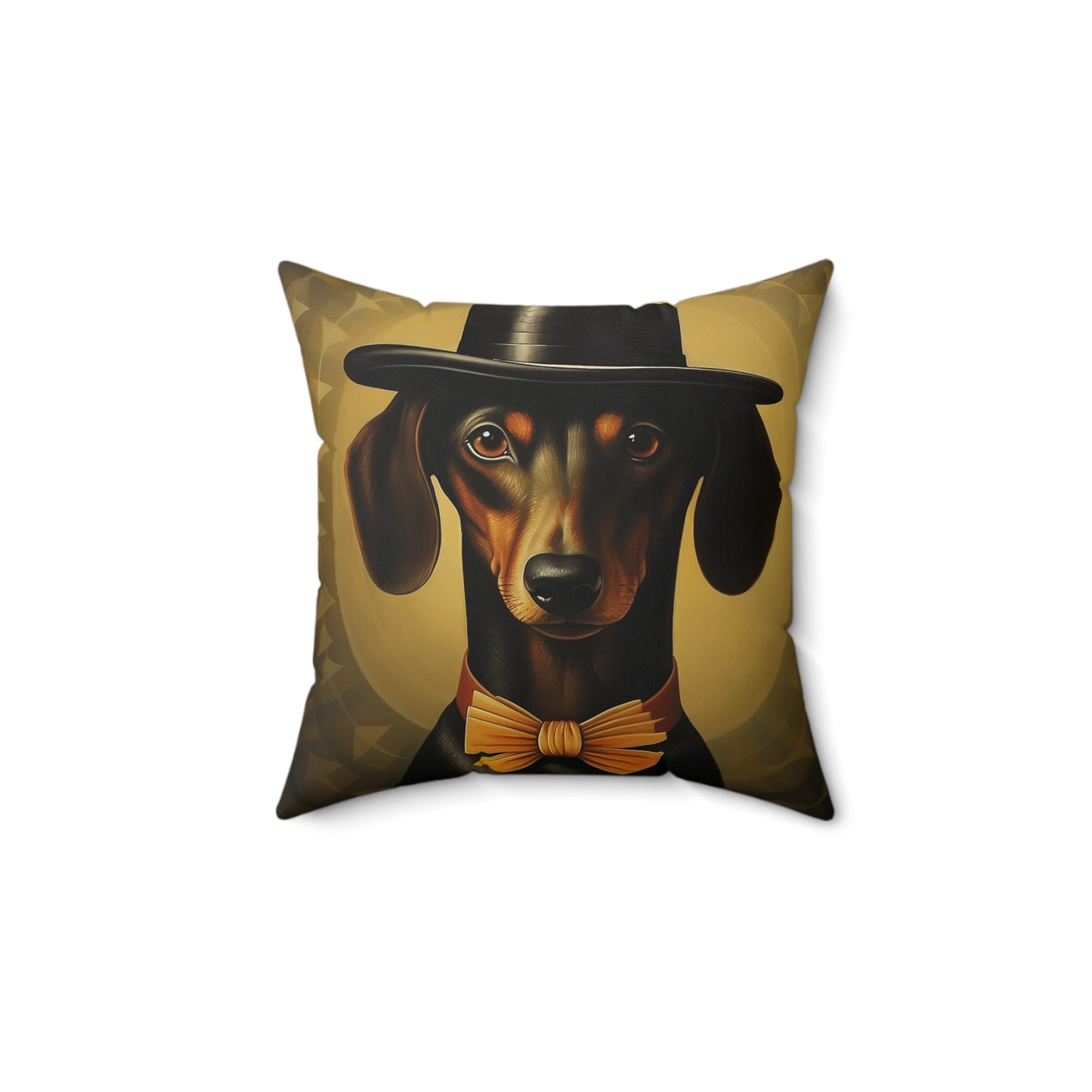 Dachshund Spun Polyester Square Pillow